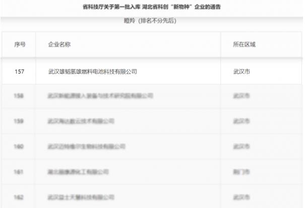 武漢雄韜氫雄進入湖北省科技創(chuàng)新“新物種”企業(yè)名單，被評為“瞪羚企業(yè)”.jpg